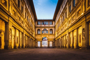 Firenze: Uffizi-galleriet guidet tur med italiensk frokost