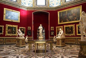 Firenze: Uffizi-galleriet guidet tur med italiensk frokost