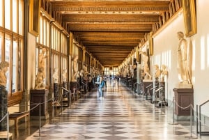 Firenze: Billett til Uffizi-galleriet og lydomvisning i appen (ENG)
