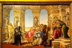 フィレンツェ：ウフィツィ美術館の傑作（最大9名様）＋メディチの回廊