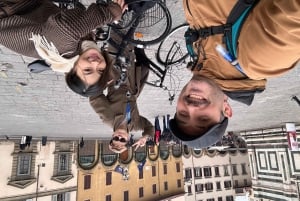 Florence Untold på sykkel med Roberto