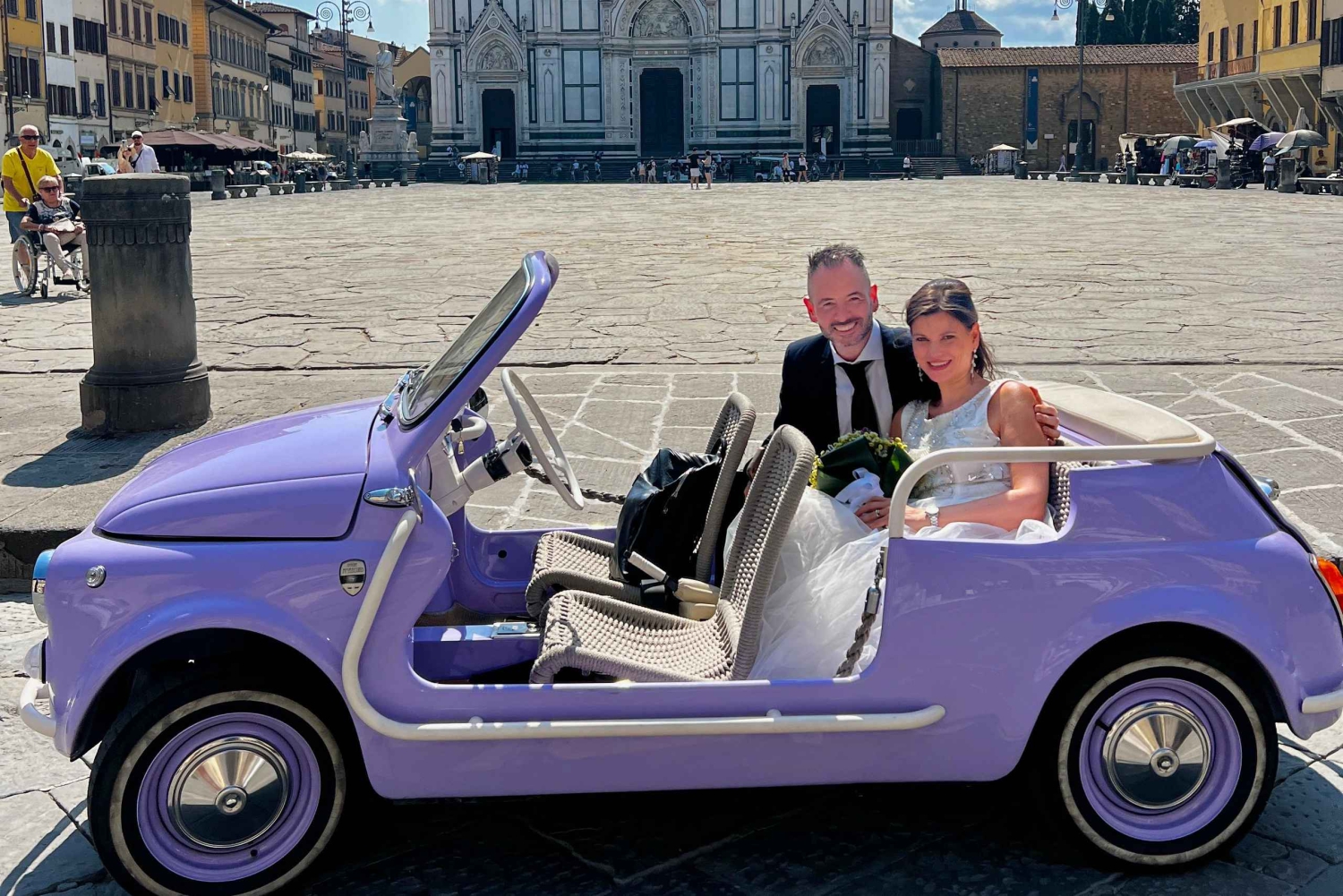 Firenzen vintage-sähköinen Fiat 500 – yksityinen kaupunkikierros