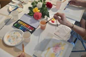 Florenz: Aquarell-Malkurs in einem lokalen Kunststudio