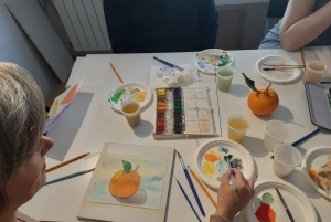 Florenz: Aquarell-Malkurs in einem lokalen Kunststudio