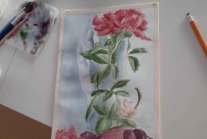 Florenz: Aquarell-Malkurs in einem lokalen Kunststudio