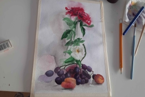 Florencja: Zajęcia z malarstwa akwarelowego w lokalnym studiu artystycznym