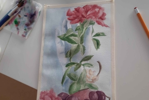 Florencja: Zajęcia z malarstwa akwarelowego w lokalnym studiu artystycznym