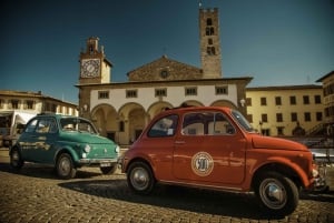 Firenze vinsmaking og toskansk lunsj i en vintage Fiat 500