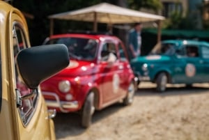 Florenz: Weinprobe & Mittagessen mit klassischem Fiat 500