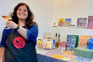 Esperienza artigianale di marmorizzazione su carta fiorentina