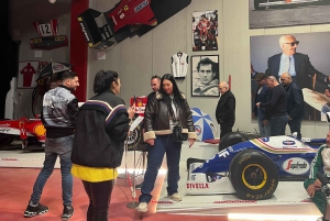 Desde Bolonia: Museos Ferrari, Visita a la Fábrica y Simulador de F1
