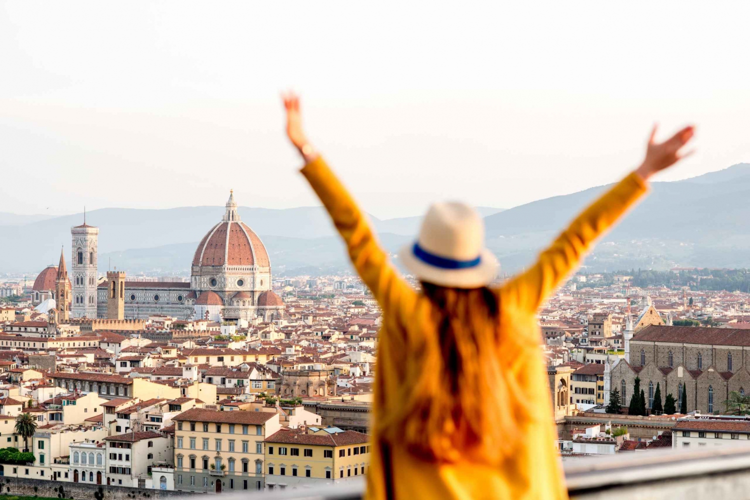 De Bologne : visite guidée à pied de Florence avec billet de train