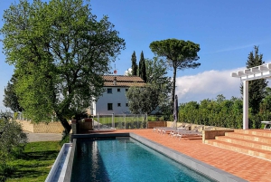 Fra Firenze: Madlavningsoplevelse på gård på bakketop i Toscana