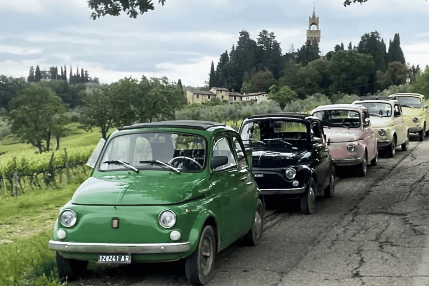 من فلورنسا: جولة ذاتية القيادة بسيارة فيات 500