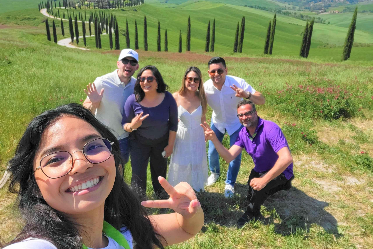 Fra Firenze: Siena, Cortona, Montepulciano og Val D'Orcia