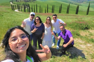 Fra Firenze: Siena, Cortona, Montepulciano og Val D'Orcia