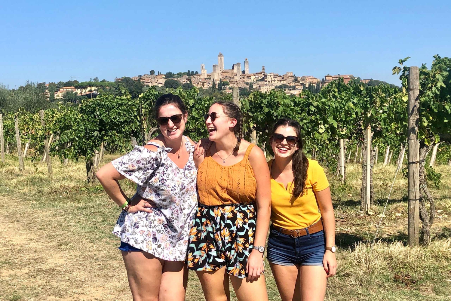 フィレンツェ発：トスカーナ・ヴェスパツアー（ランチ＆ワイン付き）