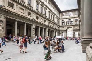 Fra Roma: Firenze Uffizi og Accademia guidet tur