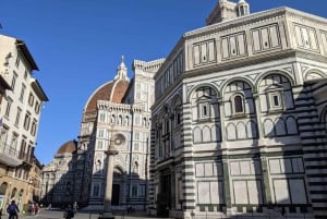 Z Rzymu: piesza wycieczka z przewodnikiem po Florencji z biletem kolejowym