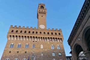 Z Rzymu: piesza wycieczka z przewodnikiem po Florencji z biletem kolejowym