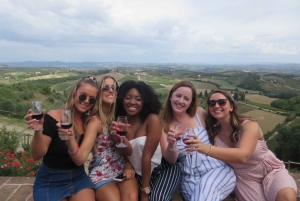 Tour del vino por la Toscana: 2 bodegas y San Gimignano desde Roma