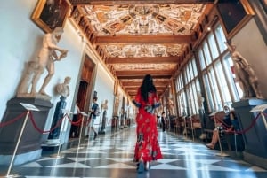 Tour espresso delle Gallerie dell'Accademia e degli Uffizi con Cattedrale del Duomo
