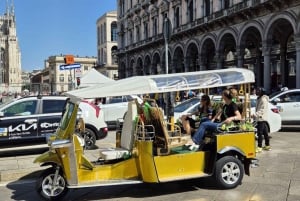 Milão: Tour particular de Tuk Tuk com serviço de busca no hotel