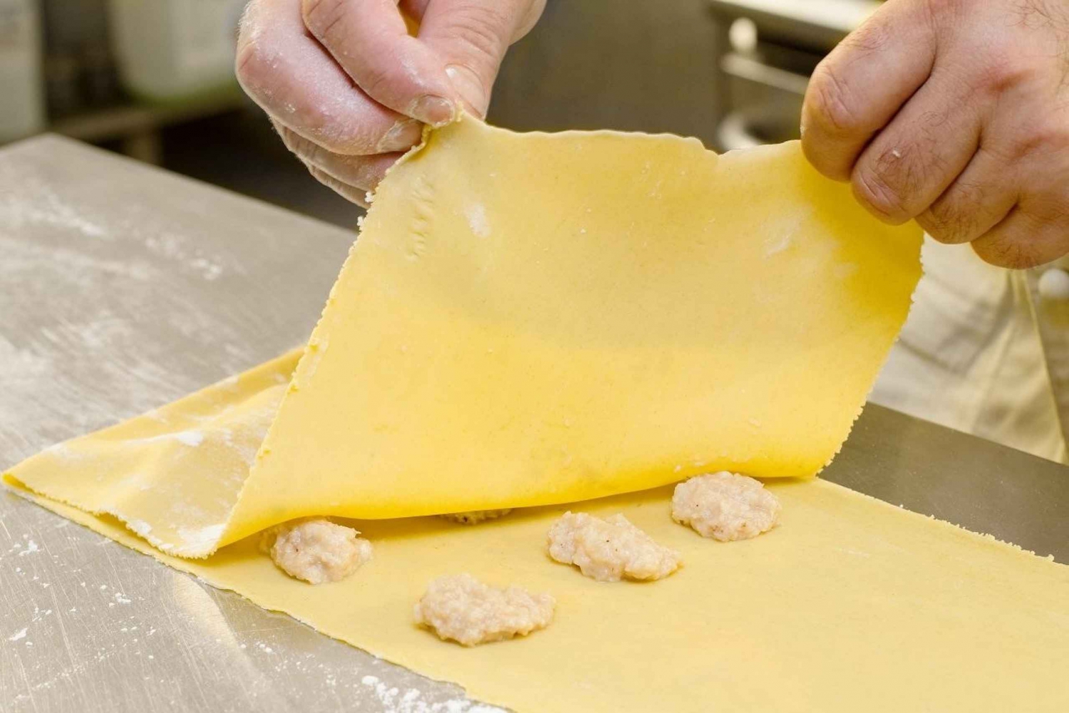 Pasta & Tiramisu kookles met boodschappen doen op de kruideniersmarkt