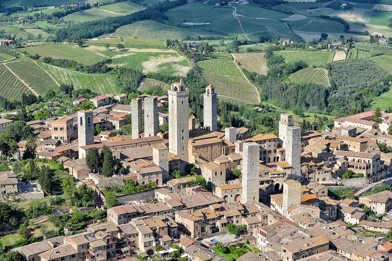 San Gimignano: Hubschrauber-Weintour in der Chianti-Region