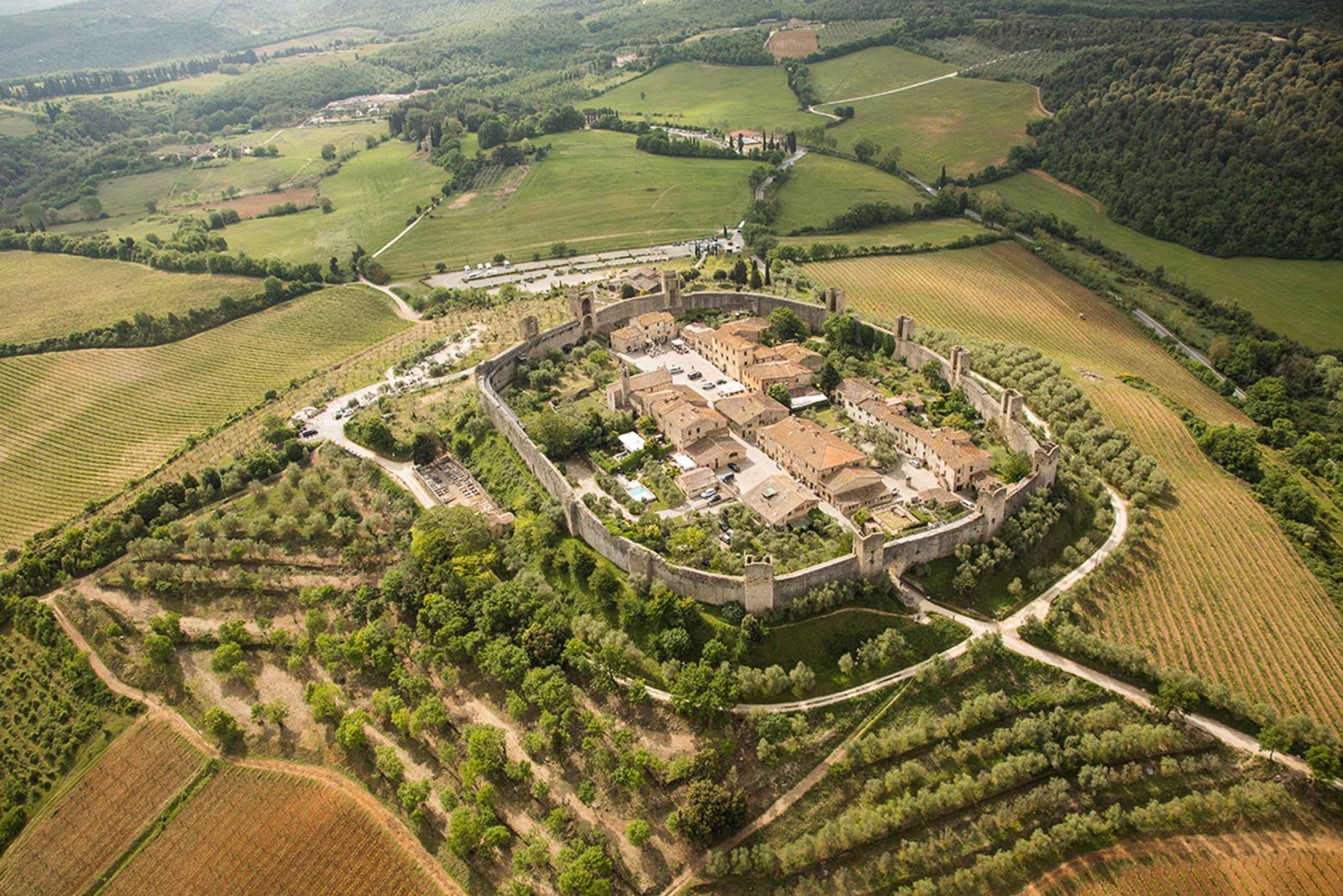 San Gimignano: Hubschrauber-Weintour in der Chianti-Region