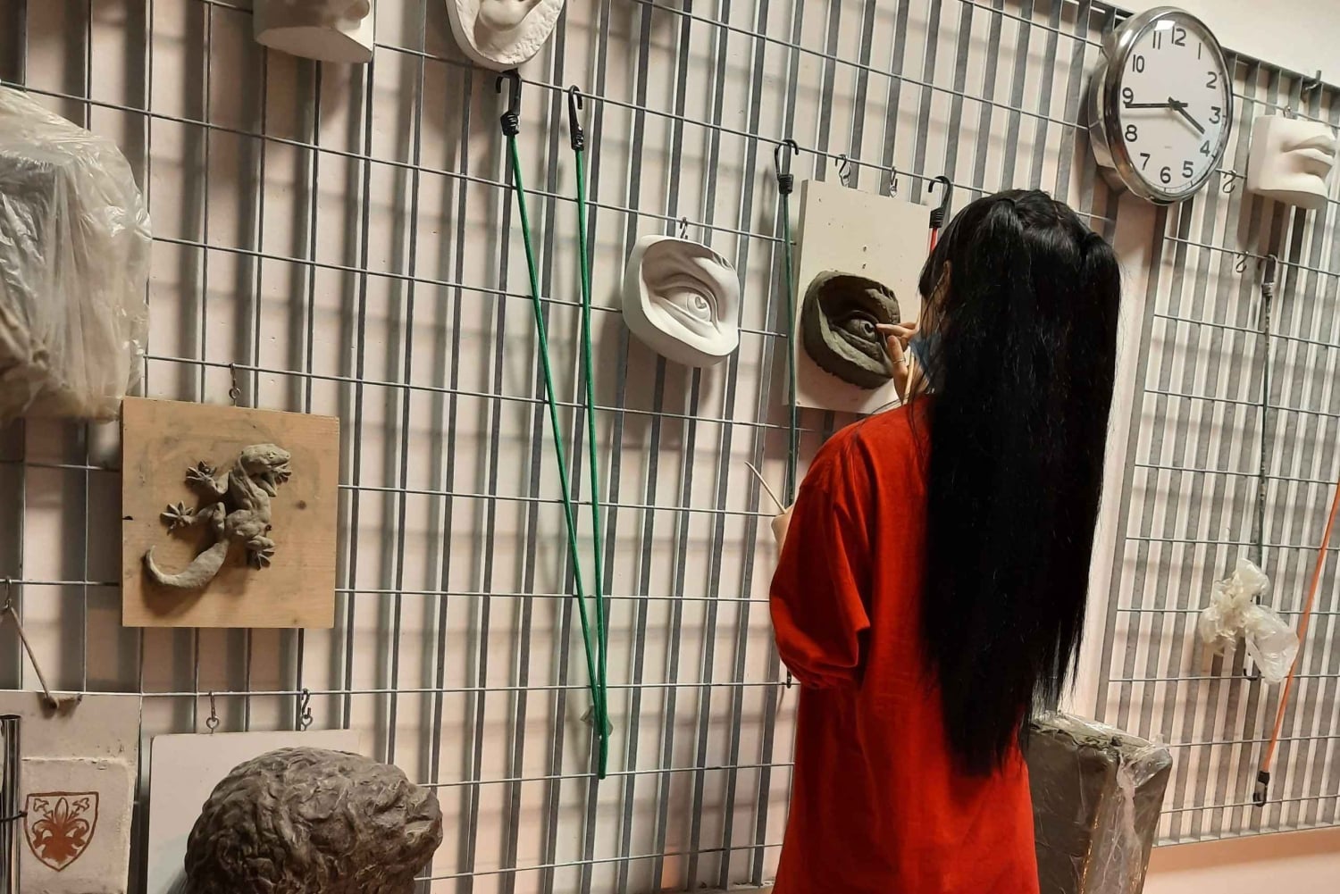 Escultura em Florença: Aula de modelagem clássica em argila