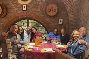 Vinprovningsupplevelse med sju olika sorters toskanskt vin