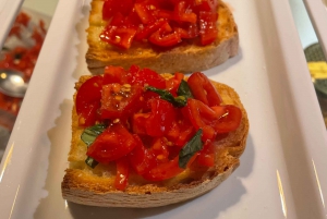 Vinprovningsupplevelse med sju olika sorters toskanskt vin