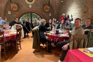 Vinprovningsupplevelse med sju olika sorters toskanskt vin