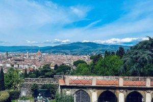 Solnedgangstur på elsykkel i de toskanske og florentinske åsene med smaksprøver