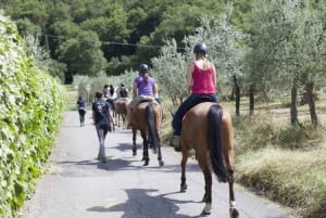 Toscane: paardrijavontuur met lunch in een wijnmakerij