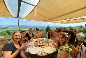 Tour del vino por la Toscana: 2 bodegas y San Gimignano desde Florencia