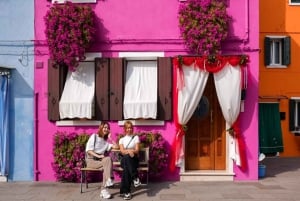 Venezia: Markuskirken, Dogepalasset, Murano og Burano dagstur