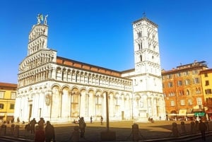 Bezoek Pisa & Lucca met lunch in een door een familie gerund wijnhuis