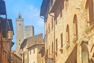 Besøg Siena og San Gimignano med frokost på en familiegård