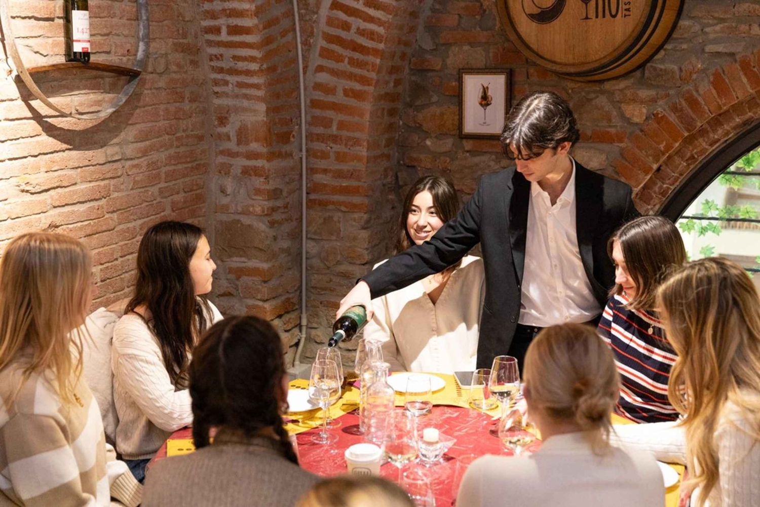 Vinsmaking med tre typer toskansk vin