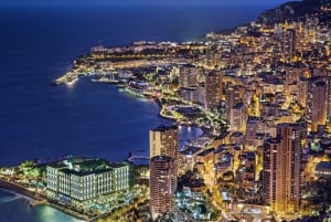 4 ore di viaggio privato Costa Azzurra Monaco di notte