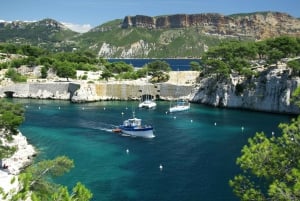 Aix-en-Provence: Excursión de un día en barco por Cassis y cata de vinos