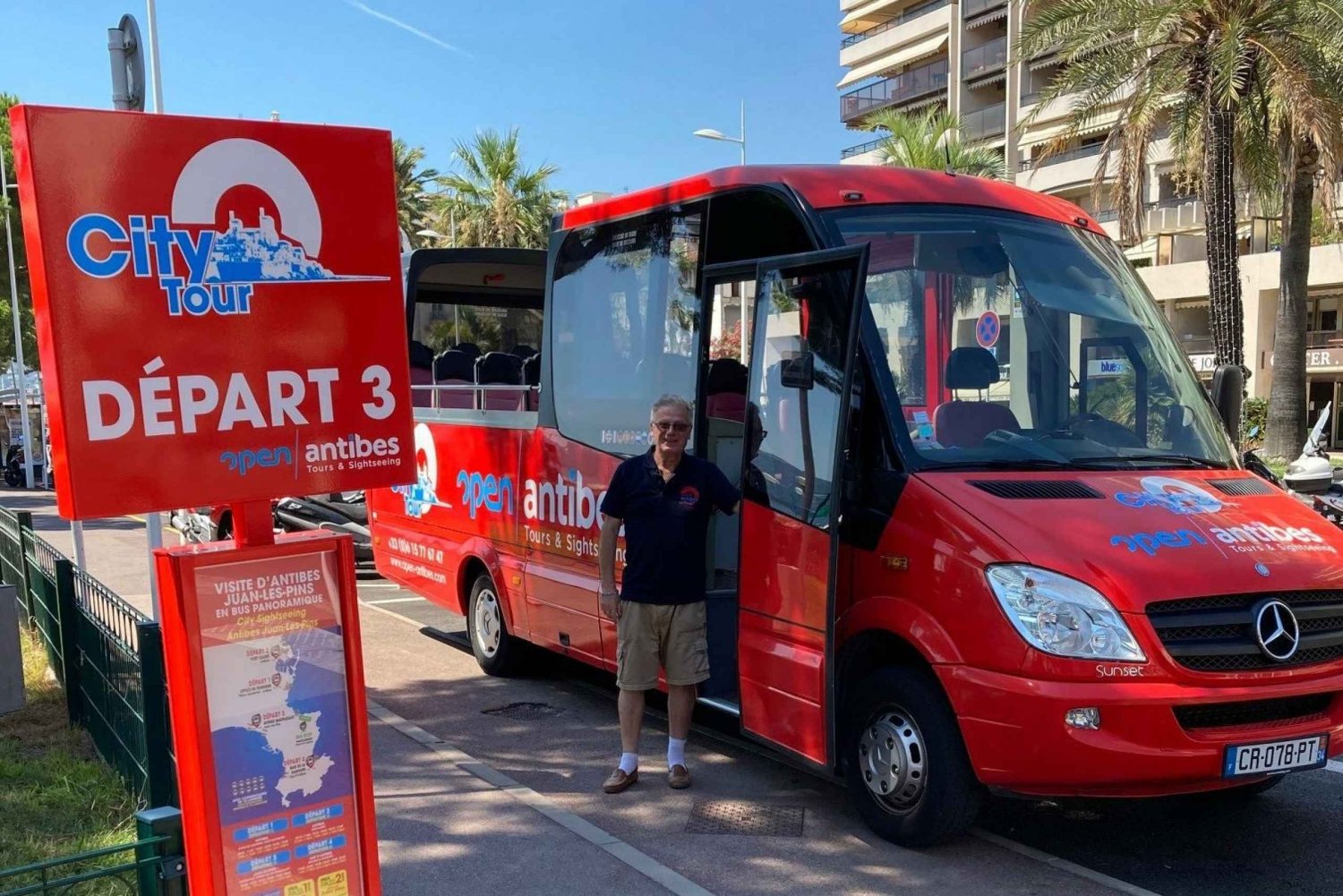 Antibes: 1 or 2-Day Hop-on Hop-off Sightseeing Bus Tour