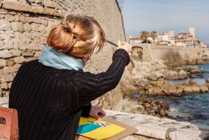 Antibes: Tour di disegno del Museo Picasso guidato da un artista locale