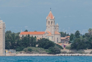 Aperitief bij zonsondergang op zeilboot-Zwem en peddel-Antibes Kaap