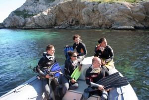 Snorkel e mergulho no Parque Nacional das Calanques