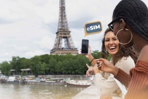 Cannes og Frankrig: Ubegrænset internet i EU med eSIM-mobildata