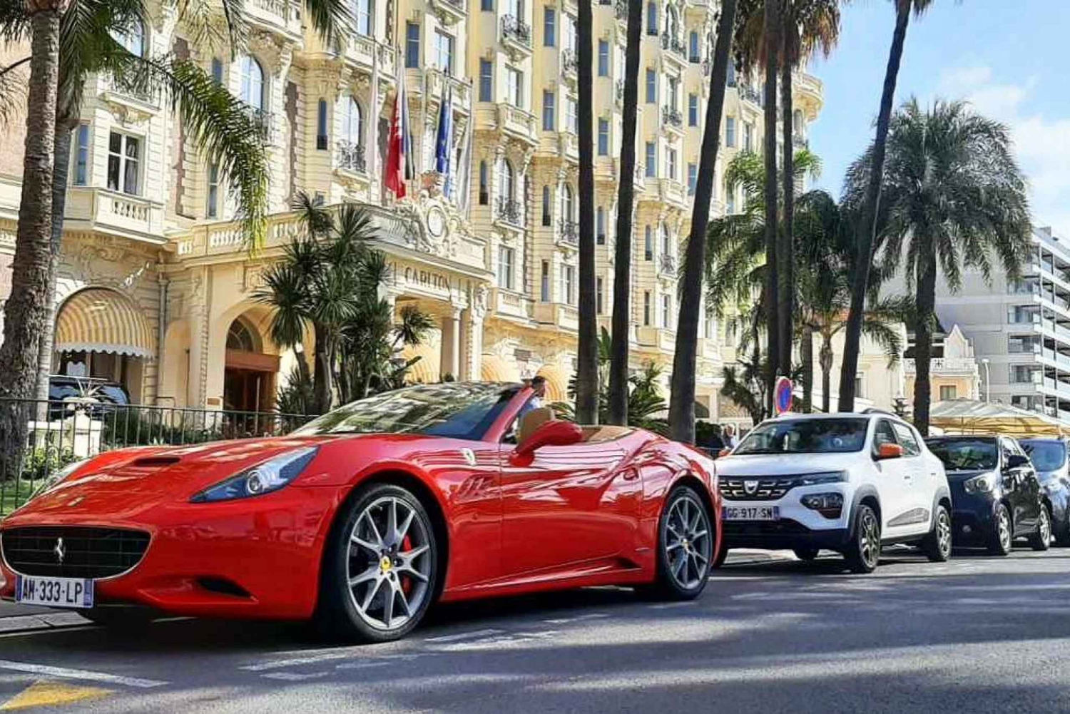 Cannes:private Ferrari Big Tour to Juan Les Pins and Antibes