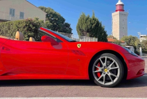 Cannes: privat Ferrari Big Tour til Juan Les Pins og Antibes